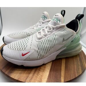 Nike Air Max 270 Women's Size 9 1/2 White Tiffany Blue Shoe Sneakers  0309